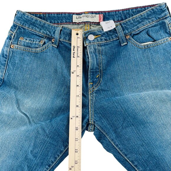 Levis Low Boot Cut Jeans 12M Blue Denim Cotton/Spandex Made In Mexico - Picture 4 of 6